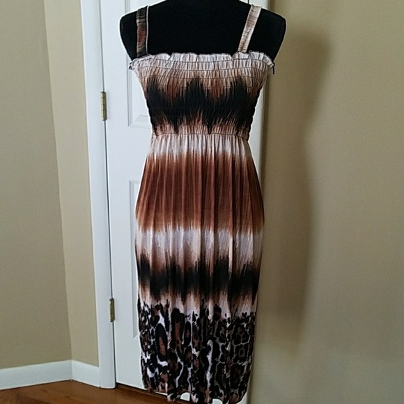 Romantic Sinii Dresses & Skirts - Sundress, animal print, medium